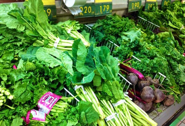 Kale in a grocessary store